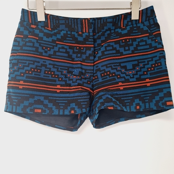 Jenni Kayne Aztec Print Silk Blend Shorts Size 0 - Picture 2 of 6